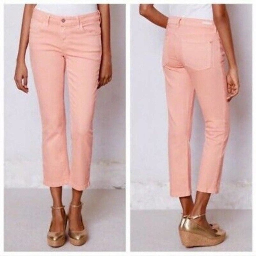 Anthropologie Pilcro Peach Mid Rise Skinny Jeans